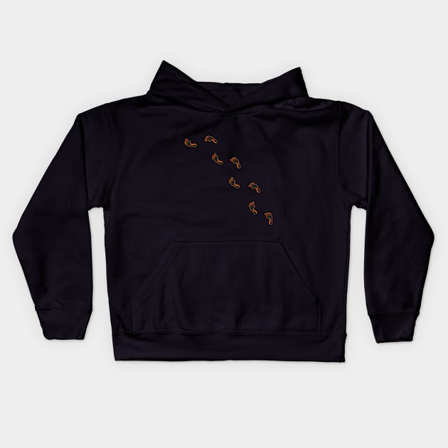 Footprint Trail Kids Hoodie by FootPrint.Studio